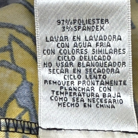 Signature by Sangria White Black and Yellow Sleeveless Sheath Dress, Size 16 - Picture 2 of 8